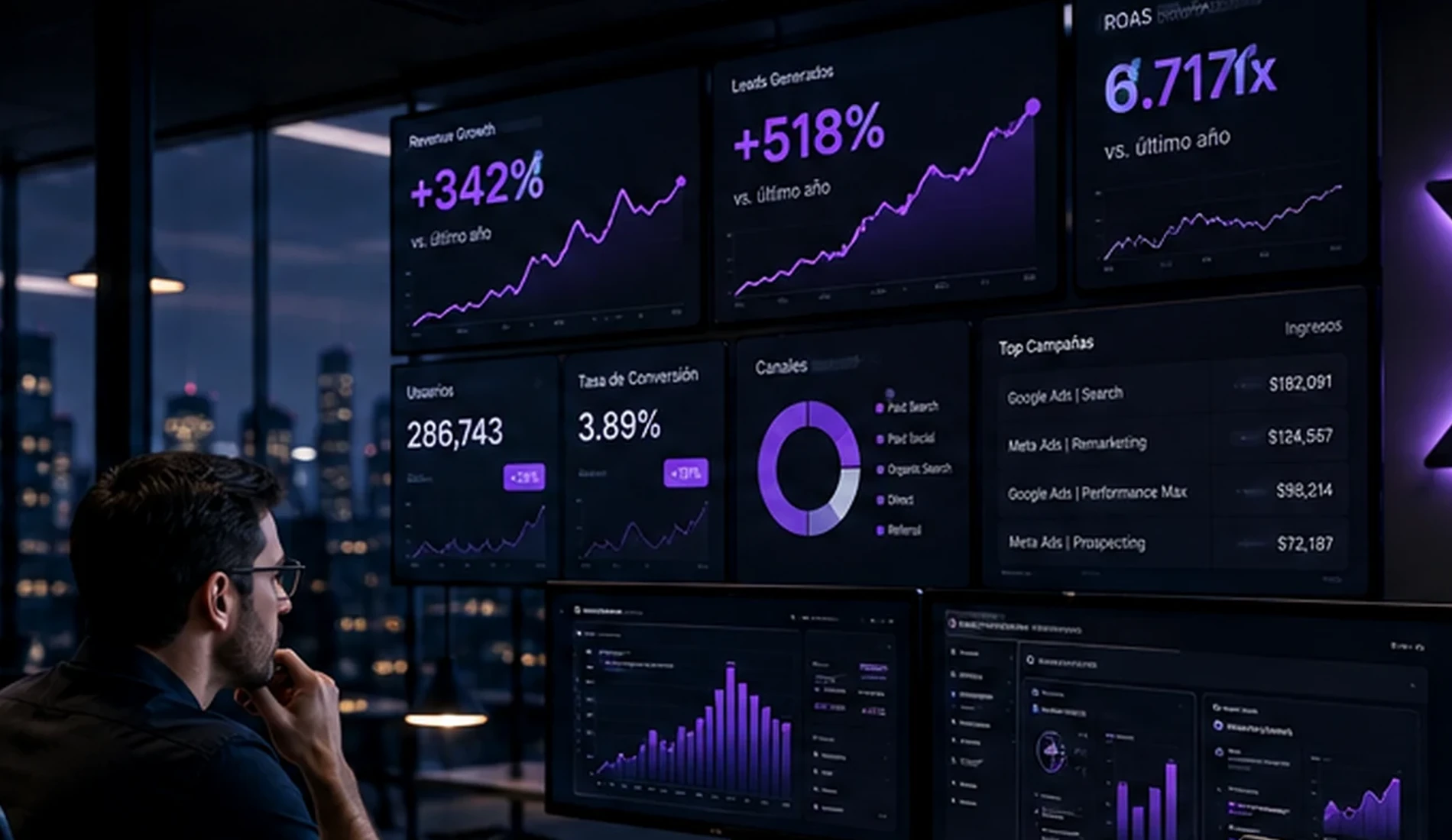 Growth strategy and analytics command center